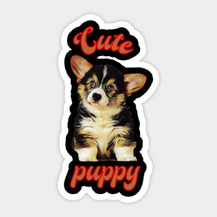 Cute puppy Sticker